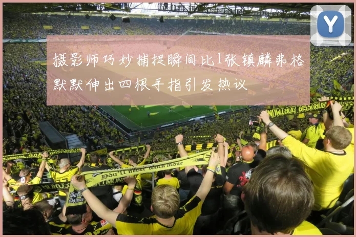 摄影师巧妙捕捉瞬间比1张镇麟弗格默默伸出四根手指引发热议